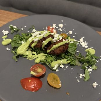 Taverna Modern Mediterranean - Zucchini Cakes. The aioli will make you lick the plate! - Greek Near Me - Flagstaff, Arizona Taverna Modern Mediterranean - Zucchini Cakes. The aioli will make you lick the plate! - Greek Near Me - Flagstaff, Arizona