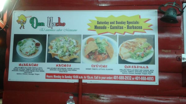 Menu photo 6 Tacos Don Nacho Pawtucket, RI Menu photo 6 Tacos Don Nacho Pawtucket, RI