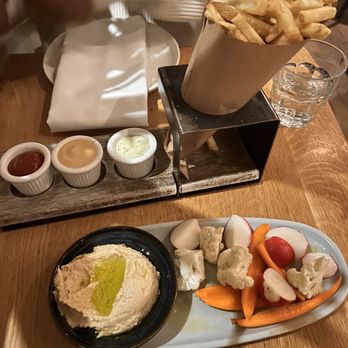 Wildseed - Smoked white bean hummus, belga fries - Vegan Near Me - San Francisco, California Wildseed - Smoked white bean hummus, belga fries - Vegan Near Me - San Francisco, California