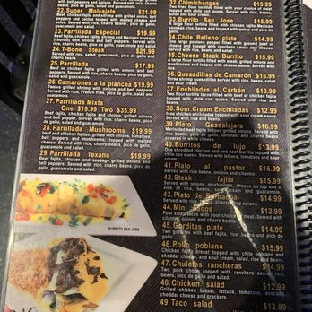 Mariachi - Menu - Mexican Near Me - Terrell, Texas