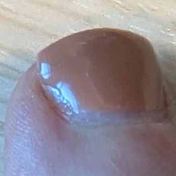 Classy Nails - Very poorly painted nail.  This is just one example! - Nail Salons Near Me - Santa Rosa, California