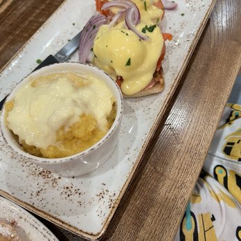 First Watch - Egg Benedict with grits - Breakfast & Brunch Near Me - N Osage Beach, Missouri
