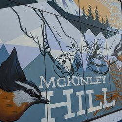 Parky’s Pizza Bar - Art work on the exterior of the building