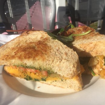 The Beehive Cafe - Butternut squash pesto sandwich with side salad - Coffee & Tea Near Me - Bristol, Rhode Island