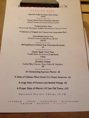 Menu photo 6 Bel & The Dragon Windsor, WNM