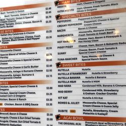 Box Bite - Menu