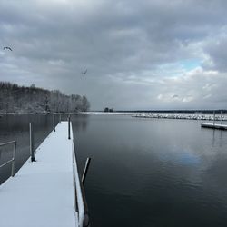 Mosquito Lake State Park - Winter docks