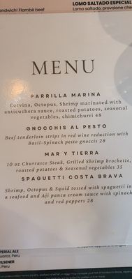 Menu photo 3 Bravo Peruvian Kitchen Coral Springs, FL
