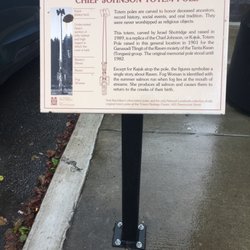 Chief Johnson Totem Pole - Description