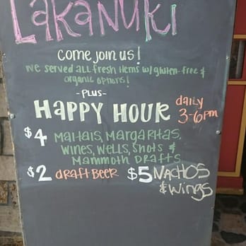 Lakanuki - Hmm yeah dont come here expecting $5 food. Its apparently $5.00 OFF even though that word is NOWHERE on the sign... - Tiki Bars Near Me - Mammoth Lakes, California Lakanuki - Hmm yeah dont come here expecting $5 food. Its apparently $5.00 OFF even though that word is NOWHERE on the sign... - Tiki Bars Near Me - Mammoth Lakes, California
