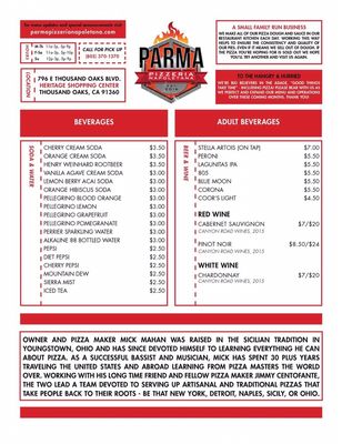 Menu photo 5 Parma Pizzeria Napoletana Thousand Oaks, CA
