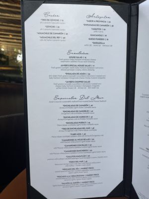 Menu photo 7 Javier's Irvine, CA Menu photo 7 Javier's Irvine, CA