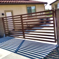 MCS Iron Works - Contemporary Wrought Iron Gate - MCS Iron Works