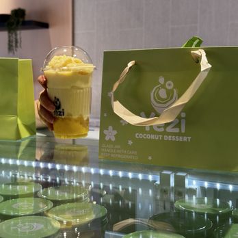 Yezi Coconut Dessert - Drinks + Yogurt Bag - Desserts Near Me - Duluth, Georgia