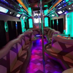 Flying Eagles Limousine Service - Inside Eagle 1.. Our 30 passengers party bus.