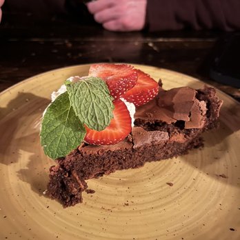 The Lost Fire - Flower less chocolate cake - Steakhouses Near Me - Kennebunkport, Maine