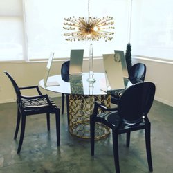 Black and Brass Salon - Color table