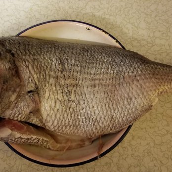 US Supermarket - Whole stripped bass fish - International Grocery Near Me - Elmhurst, New York