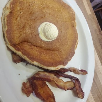 Awake - Side pancake and bacon - Breakfast & Brunch Near Me - Dallas, Texas Awake - Side pancake and bacon - Breakfast & Brunch Near Me - Dallas, Texas