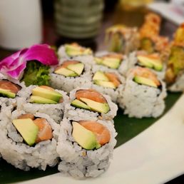 Salmon Avacado rolls, excellent. Salmon Avacado rolls, excellent.