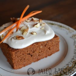 Paleo Baking Company - Paleo carrot cake made with Paleo Spice Cake and Muffin Mix