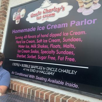 Uncle Charley's Ice Cream - Signage - Ice Cream & Frozen Yogurt Near Me - Cape May, New Jersey