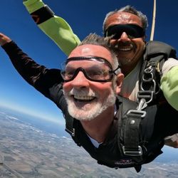 Skydive Spaceland San Marcos - Free falling with Abraham! He's a rock star! He made the experience unforgettable!