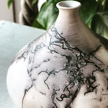Feats of Clay - Horse hair raku by Marc Jeannin. Raku workshops at Feats of Clay - Art Galleries Near Me - Austin, Texas