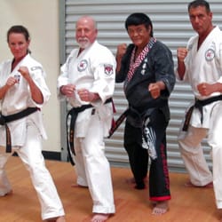 Yamashita Karate Studio - Shihan David; Shihan Alex and Shihan Dana with Yamashita Sensei ....