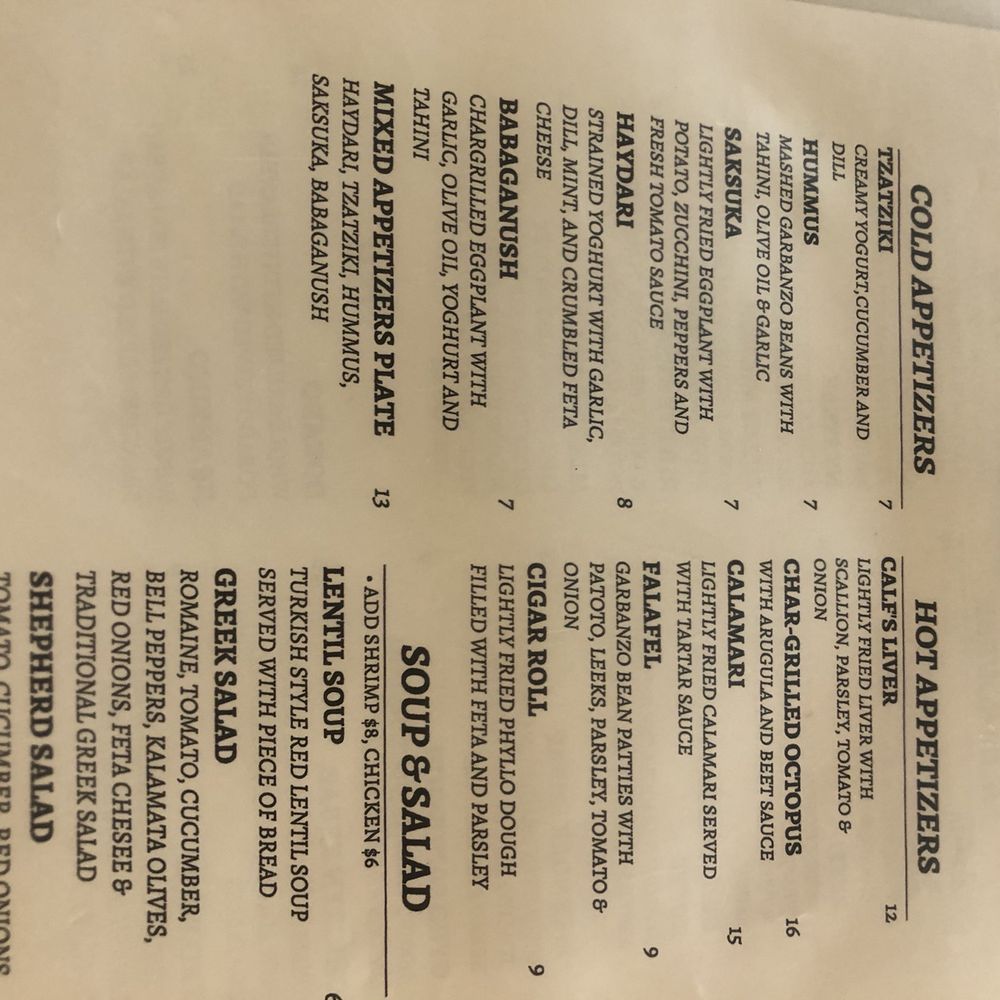 Alacati Mediterranean Restaurant - Menu 1 - Turkish Near Me - Hallandale Beach, Florida Alacati Mediterranean Restaurant - Menu 1 - Turkish Near Me - Hallandale Beach, Florida