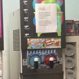 A dissapointing slurp machine that made my kids cry. A dissapointing slurp machine that made my kids cry.