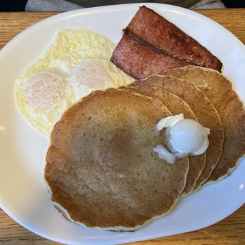 Pig 'N Pancake - Kielbasa with Sourdough Pancakes - New American Near Me - Cannon Beach, Oregon Pig 'N Pancake - Kielbasa with Sourdough Pancakes - New American Near Me - Cannon Beach, Oregon