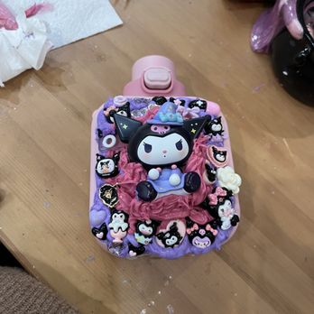 Hello Pottery - Kuromi water bottle - Paint-Your-Own Pottery Near Me - Irvine, California Hello Pottery - Kuromi water bottle - Paint-Your-Own Pottery Near Me - Irvine, California