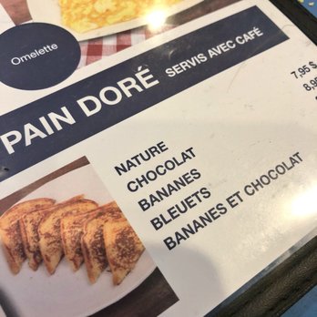 Lafayette - a menu for a french cafe - Hot Dogs Near Me - Montreal, Quebec