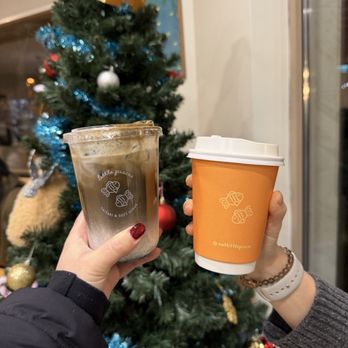 Little Pisces - Black sesame hojicha cloud, hot sweet potato latte - Desserts Near Me - Richmond, British Columbia Little Pisces - Black sesame hojicha cloud, hot sweet potato latte - Desserts Near Me - Richmond, British Columbia