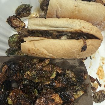 Blue Oak BBQ - Philly special and Brussels Sprouts - Barbeque Near Me - New Orleans, Louisiana Blue Oak BBQ - Philly special and Brussels Sprouts - Barbeque Near Me - New Orleans, Louisiana