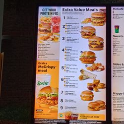 McDonald's - Yep.... All the protein in strawberries and fries ...