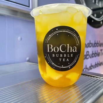 BoCha Bubble Tea - orange passion fruit punch - Bubble Tea Near Me - Belmont, North Carolina