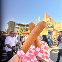 The Big Fresno Fair - Jumbo corn dog time!