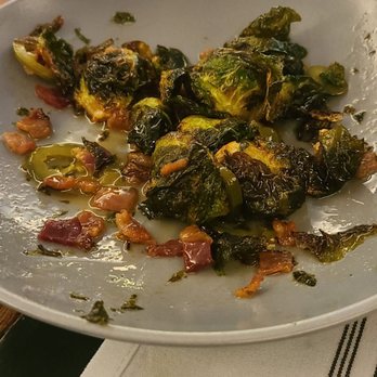 Due West Tavern - What's left of the Brussel Sprouts shared appetizer. Amazingly good! - Cocktail Bars Near Me - Olema, California