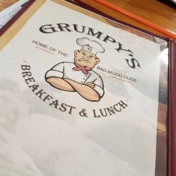 Grumpy's Restaurant - Menu Cover - Breakfast & Brunch Near Me - Orange Park, Florida