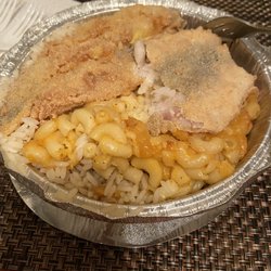 Manley Soul Food & Tingz - whiting, mac n cheese, white rice