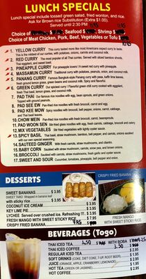 Menu photo 8 Thai Paradise San Clemente, CA