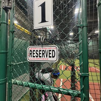 The Baseball Zone - All the cages have reserved signs - Batting Cages Near Me - Gaithersburg, Maryland