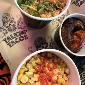 Talkin' Tacos Lake Nona - Street Corn in a Cup, Sweet Plantains, Mexican Rice - Tacos Near Me - Orlando, Florida Talkin' Tacos Lake Nona - Street Corn in a Cup, Sweet Plantains, Mexican Rice - Tacos Near Me - Orlando, Florida