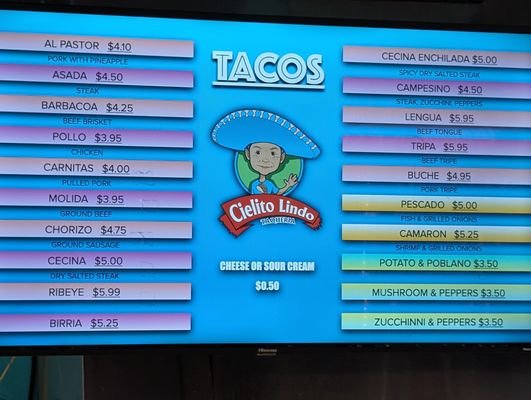 Menu photo 1 Cielito Lindo Taqueria Williamsville, NY
