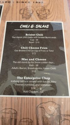 Menu photo 4 Enterprise Bar & Grill Rico, CO