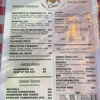 Mamma Ciao - Menu - Italian Near Me - Torrance, California