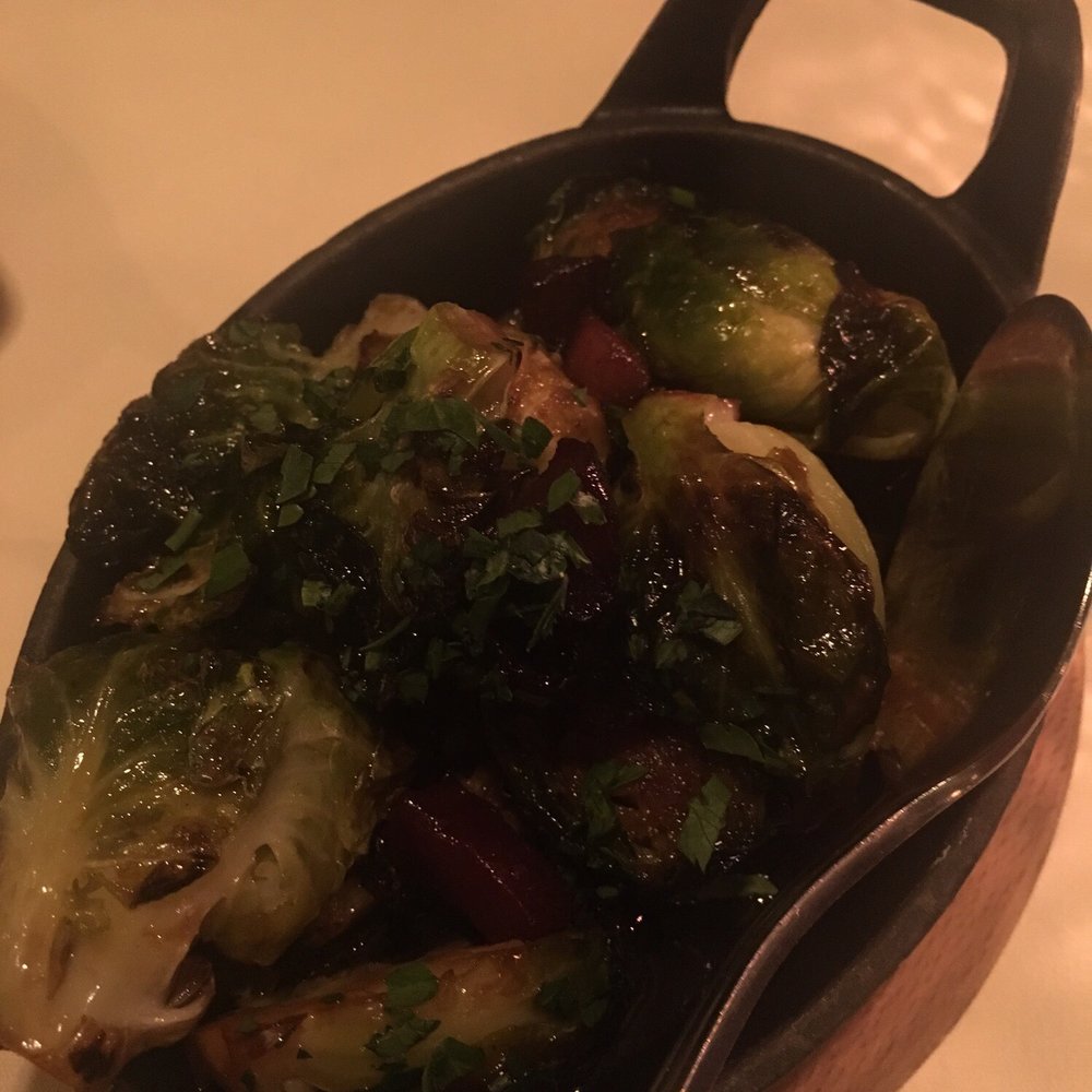 Dawson's - Brussel sprouts - amazingly delicious! Has a sweet glaze and bacon! - Steakhouses Near Me - Sacramento, California Dawson's - Brussel sprouts - amazingly delicious! Has a sweet glaze and bacon! - Steakhouses Near Me - Sacramento, California