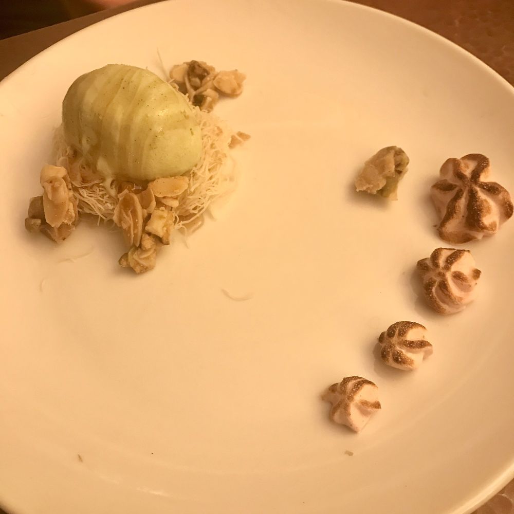 Jack's Oyster House - The pistachio gelato. The bits of hibiscus meringue and almond praline were both amazing. - Seafood Near Me - Albany, New York
